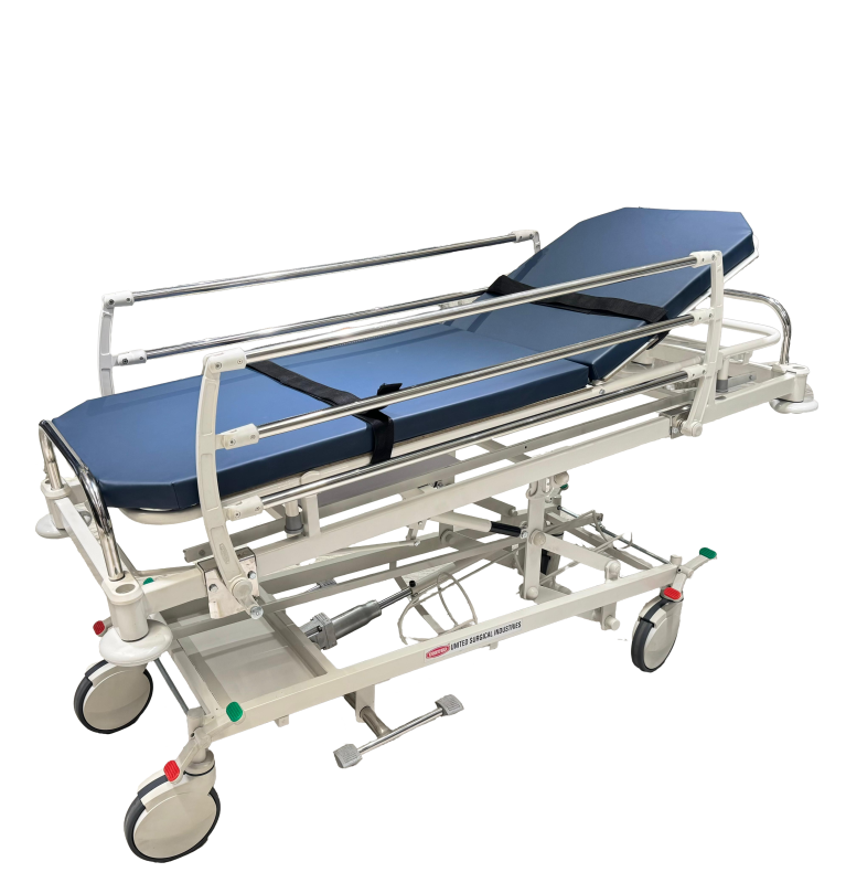 EMERGENCY &amp; RECOVERY STRETCHER TROLLEY  (HYDRAULIC)